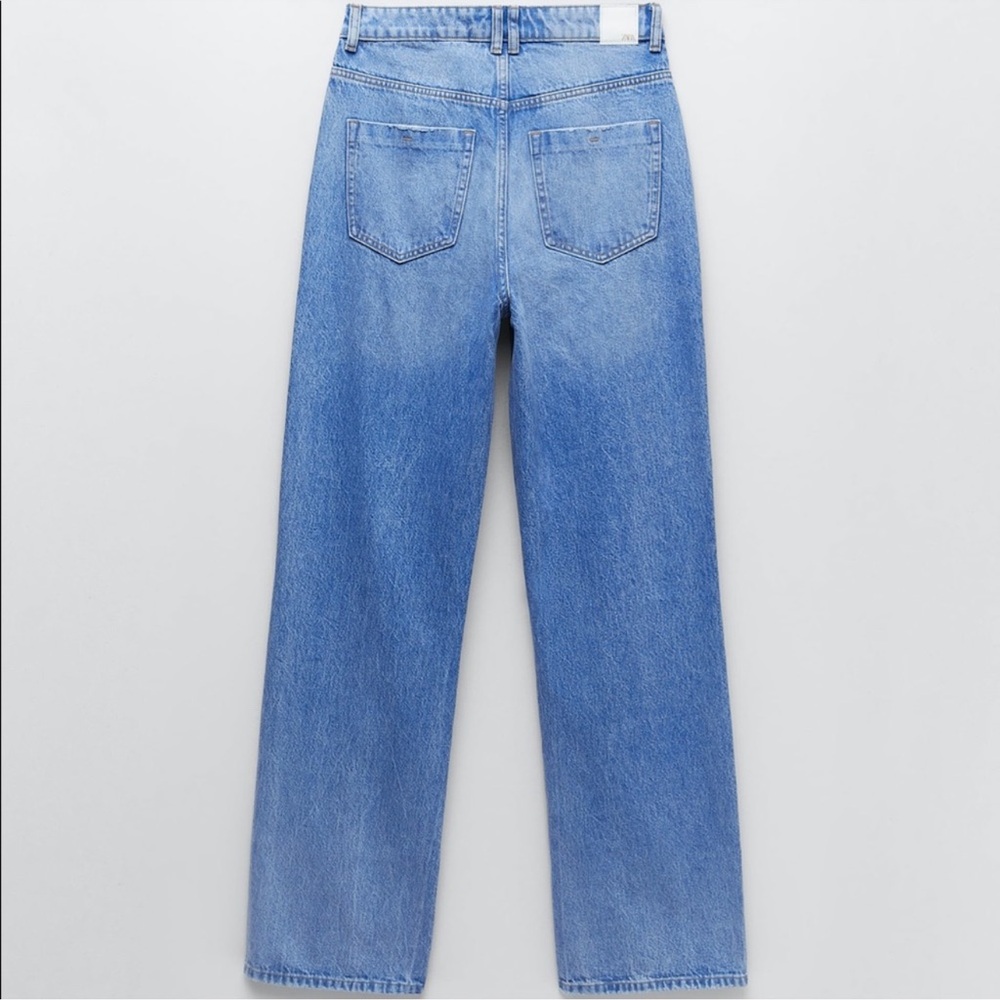 NWT Zara Z1975 High Waist Straight Leg Jeans - Picture 4 of 10
